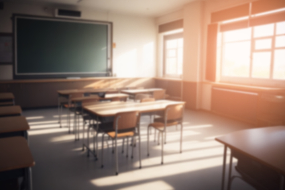 On,The,Blurred,Background,Of,The,Empty,Classroom